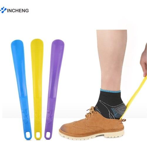 1 PC Pro Shoe Horn Black Plastic Shoe Horn Spoon Shape Shoehorn Shoe Lifter Flexible Shoe Lifter Shoes Accessorie 16/32cm