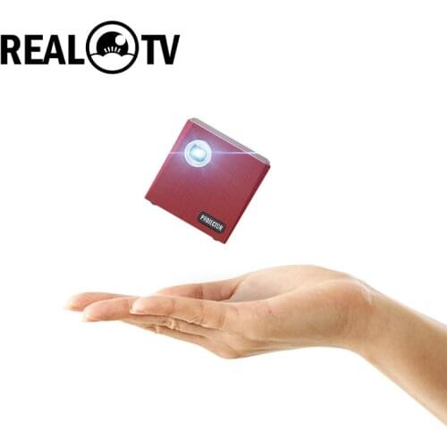 REAL TV C80 Mini DLP Portable Android Projector WiFi Bluetooth 4.0 Portable LED Video Home Cinema Support Miracast Airplay