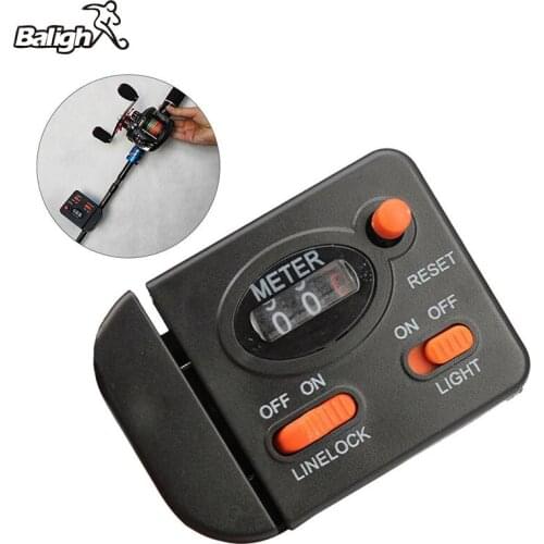 Fishing Line Length Counter Fishing Line Counter Full-featured Equipped With Light Professional Fishing Tackle Tool