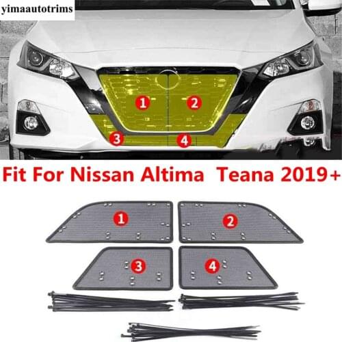 For Nissan Altima Teana 2019 - 2021 Car Middle Insect Screening Mesh Front Grille Insert Net Anti-mosquito Dust Trim Accessories