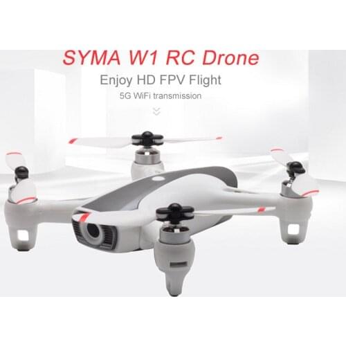 SYMA W1 WiFi 1080P GPS RC Drone Adjustable Camera Air Press Altitude Hold Headless Mode Quadcopter Remote Control Helicopter Toy