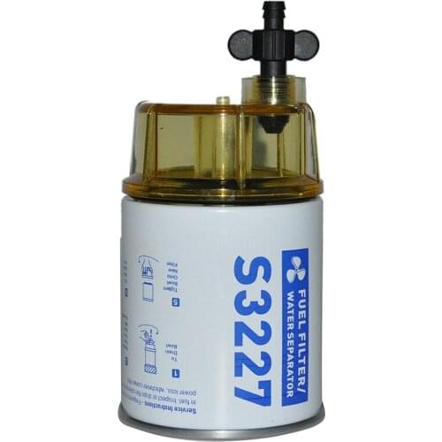 S3227 9-37882 Fuel Filter Water Separator with Clear Bowl embly for Marine Engine