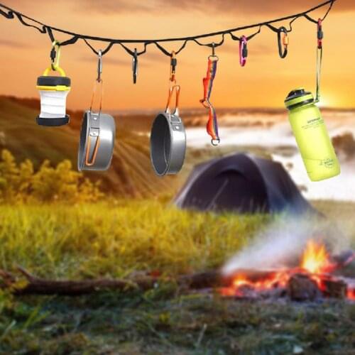 Outdoor Camping Lanyard Hanger Campsite Storage Strap For Hanging Camping Supplies Camping Hammocks And Tent Accessories