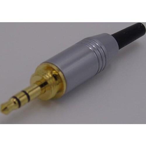 High quality 3.5mm stereo audio plug with all-metal case and gold plated male connection plug
