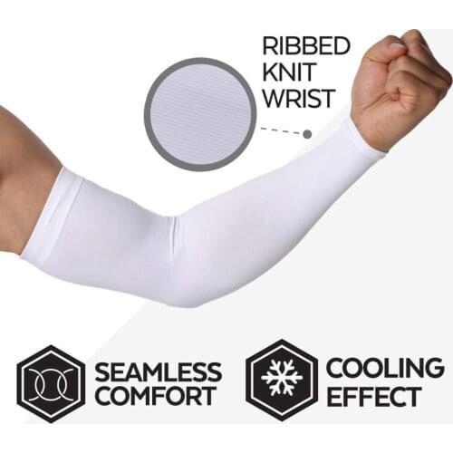 Uv Protection Cooling Arm Sleeves Upf 50 Compression Sun Sleeves For Men & Women For Running Cycling Fishing Golf