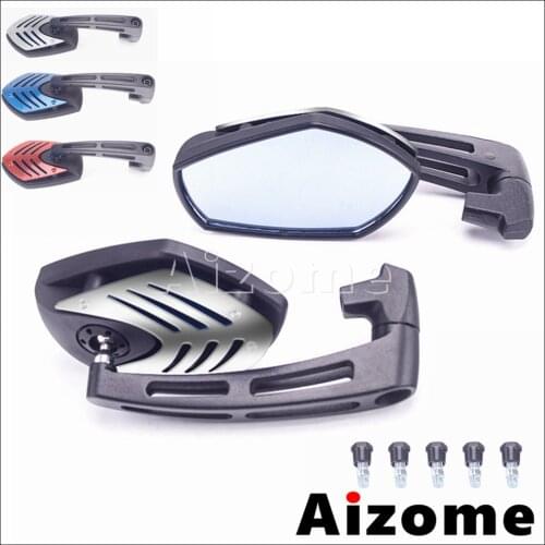 Universal 8mm 10mm Motorcycle Mirror Hadle Rear View Side Mirrors for Honda Yamaha Suzuki Kawasaki Street Bikes Rearview Mirrors