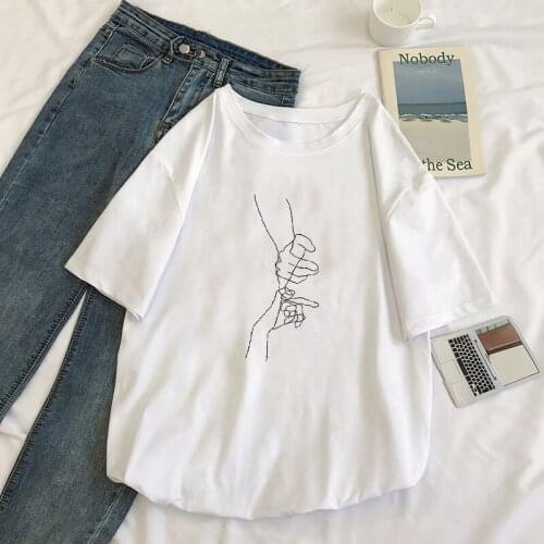 Womens T-shirt Retro Korean Harajuku Style Fun Direct Mail Print Top% 100 Cotton Short Sleeve Aesthetic T-shirt Femme Clothes