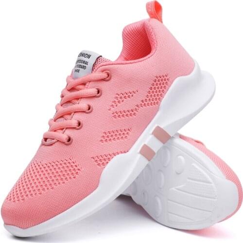 Woman Autumn Sneakers Running Shoes Breathable Outdoor Light Weight Sports Shoes Casual Walking Flat Ladies Sneakers Black