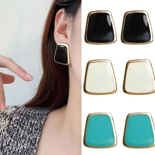 Women Simple Earrings 5 Colors Drop Earrings 2020 Fashion Jewlery Female Geometric Earring Pendientes Gift AM2093
