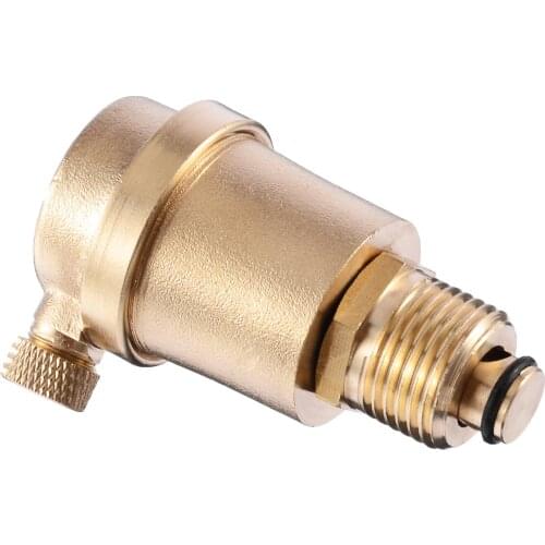 1.0 MPa 1/2" Brass Automatic Air Vent Valve Automatic Air Pressure Vent For Heating System Exhaust Pipes Tool Parts