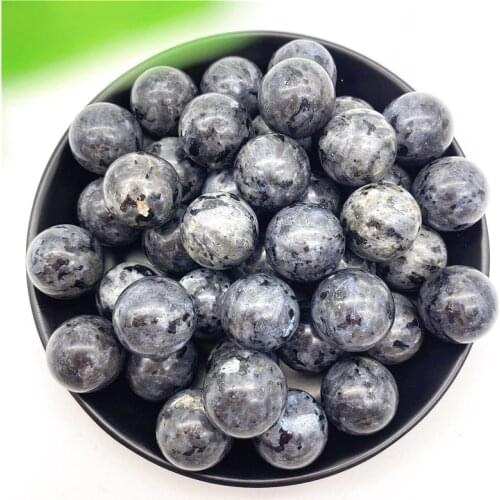 1pc Natural larvikite Labradorite Shine Sphere Ball Carving Chakra Healing Reiki Stones Rare Gemstone Natural Stones and Mineral