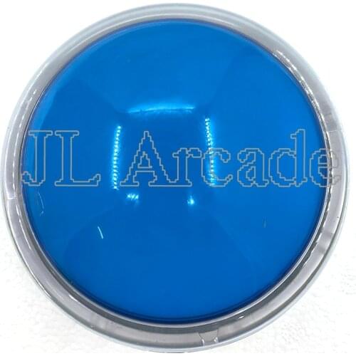 100mm Momentary Hand Press Transparent Convex Button Machine LED Big Push Button Switch for Arcade Game Console with Micro Switc