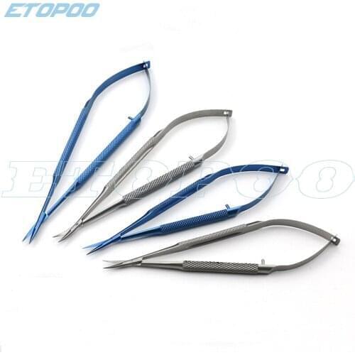 2 Color Microscopic instruments 12.5 cm micro scissors, Conjunctiva Toothed, Forceps Probes,Hooks ,Spatulas, Speculums tweezers