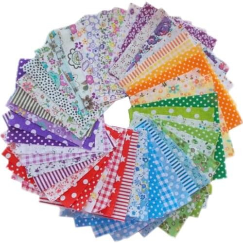 30pcs/lot 10cm*10cm Floral Cotton Patchwork Printed Sewing Cloth Quilting Fabrics for Patchwork Needlework DIY Handmade Fabric