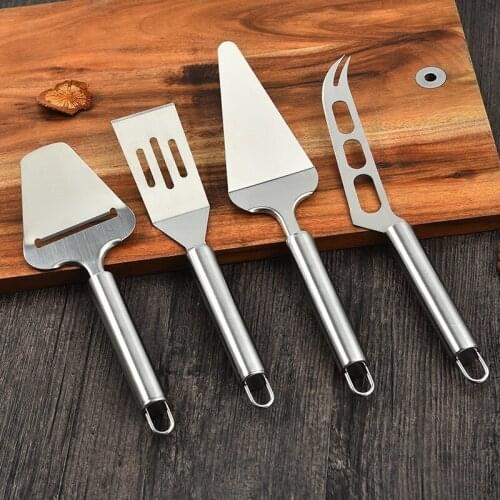4 Pieces of Baking Tools-stainless Steel Pizza Spatula, Cake Spatula, Steak Spatula, Cheese Spatula
