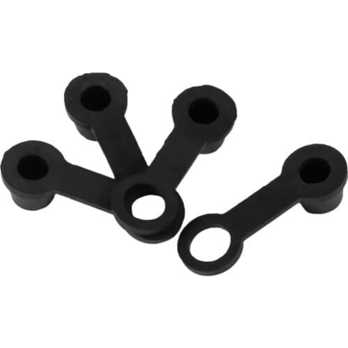 4PCS/Set Black Rubber Brake Bleed Nipple Grease Screw Cap Dust Cover 8mm Motorcycle Motorbike Universal