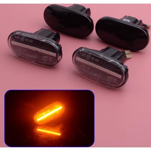 2Pcs Car Static LED Side Marker Signal Light Fit for Honda Civic S2000 Acura Integra Del Sol