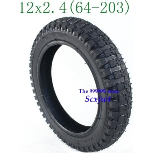 Free Shipping Hot Sale New 12x2.4 Tire Electric Scooter Tyre for Kids Bike 12 Inch 64-203 Children Bicycle Tire