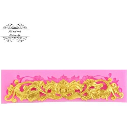 DIY rattan lace silica gel mold chocolate candy craft fudge Christmas Party cake decoration kitchen tools