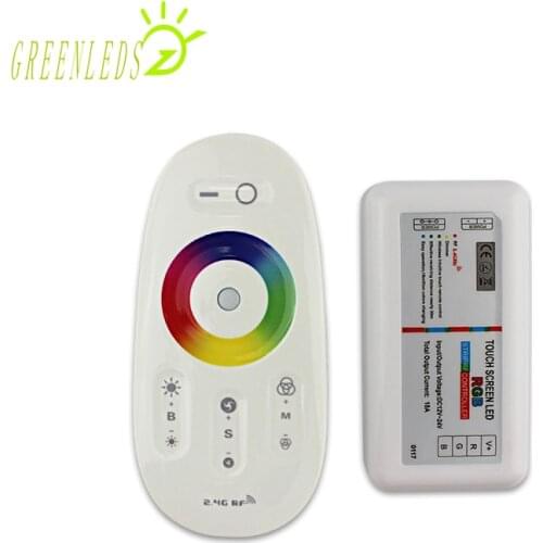 LED RGB Color Wireless Controller 2.4G 18A Touch Remote LED Controller JM-2.4G-04 with High Quality 3 Years Warranties