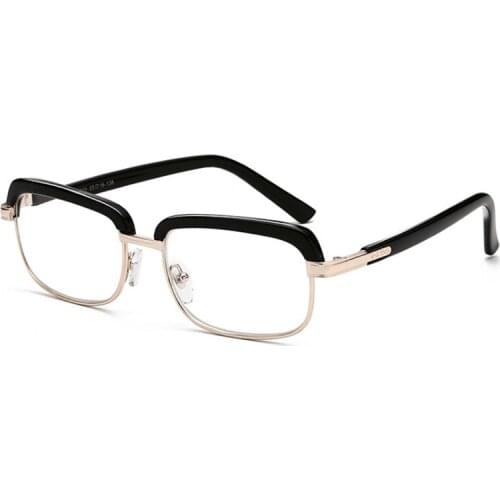 Fashion large frame glass anti-fatigue reading glasses with box anti-blue light anti-radiation reading glasses with glasses case