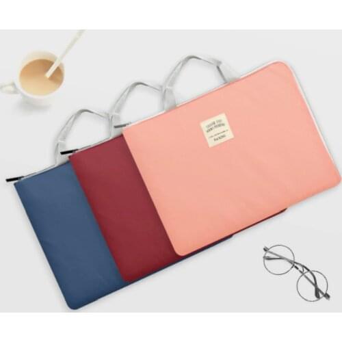 Oxford Cloth Book A4 Document Bag File Folder With Handle Zip Closure Business Travel Handbag