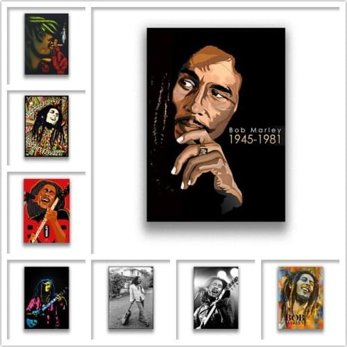 Bob Marley Poster Clear Image Wall Stickers Home Decoration Good Quality Prints White Coated Paper