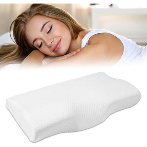 Memory Foam Bedding Pillow Neck protection Slow Rebound Memory Foam Butterfly Shaped Pillow Health Cervical Neck size in 50*30CM