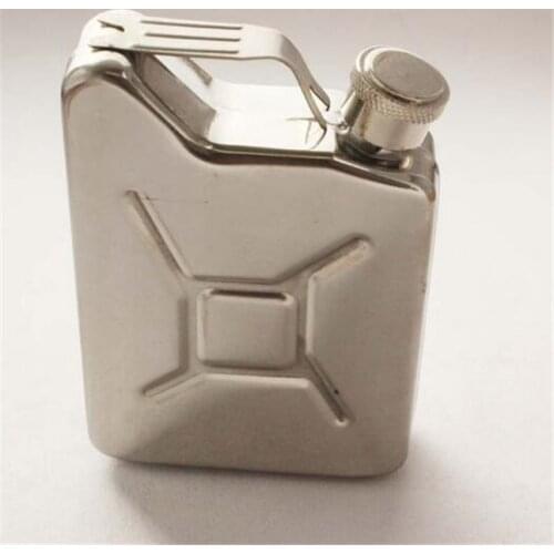 5Oz Portable travel stainless steel hip flask Wine Pot Stainless Steel Jerrican Fuel Petrol Gasoline Can D5