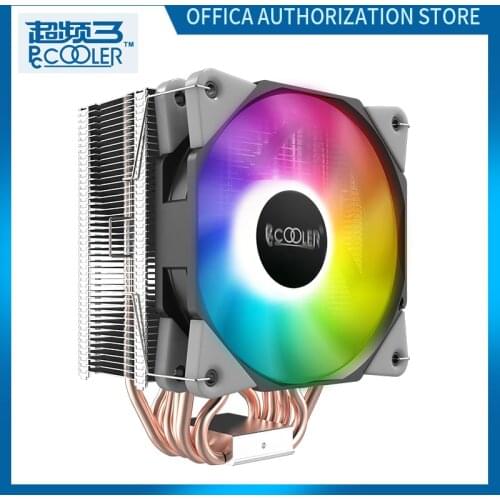 Pcclooer X7 CPU Heat Sink With 6 Pure Copper Heat Pipe Super Air Volume Metal Bracket Support High Memory Cooling For Gamers