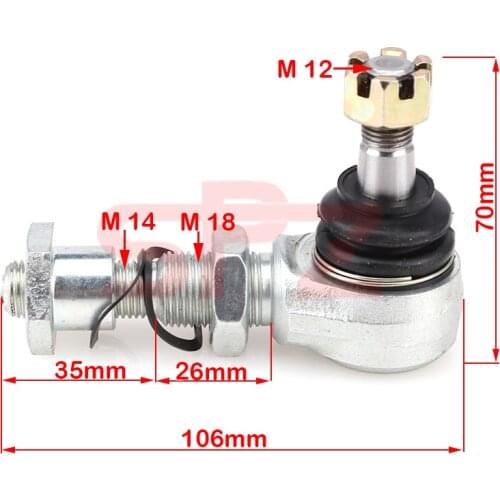 M12* M18 adjustable ball joint kit is for Bashan Kangchao 200-7 250cc 200cc electric ATV UTV Go Kart off-road vehicle parts