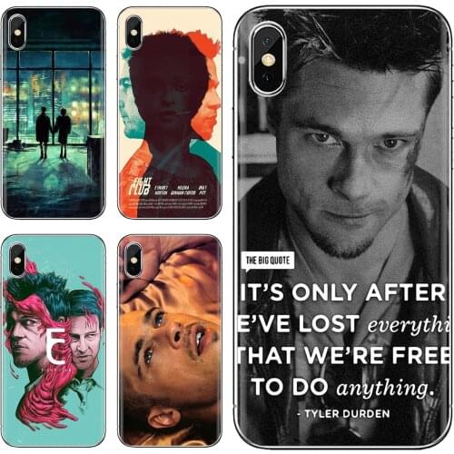 For Xiaomi mi Redmi Note 3 4 4X 5 6 7 8 8t 9 9s 9t 10 pro lite Silicone Case Fight Club William Bradley Brad Pitt
