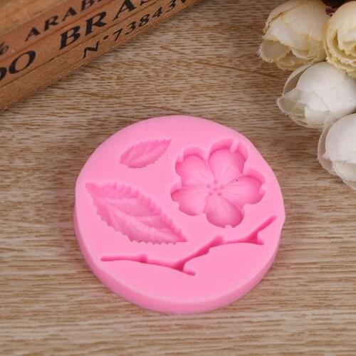 Leaf Shaped Silicone Cake Decorating Moulds Flower Shape Chocolate Mold Candy Bar Fondant Molds