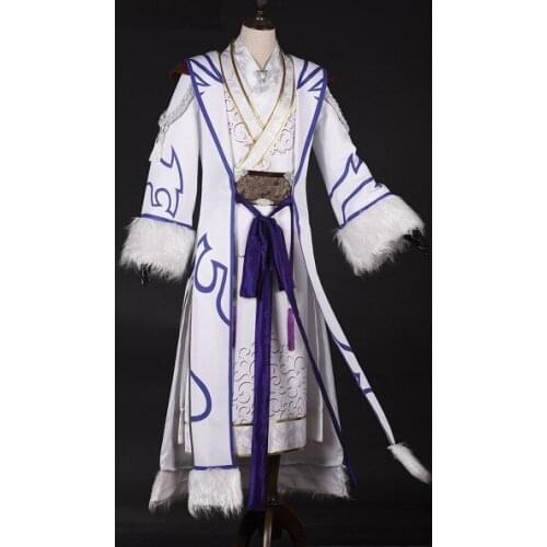 Fairy Sword 6 Xian Qing Male Anime Cosplay Costume Hanfu Male Full Set DHL free shipping