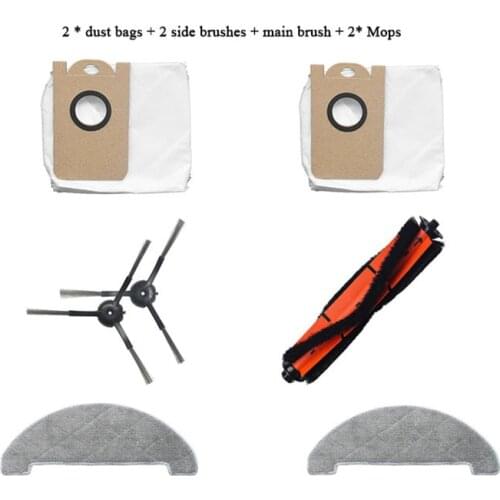 Replaceble Dust Bags Colletion Cleaner Mops Side Brushes Accessories Sets Parts for VIOMI S9 Robot Vacuum Cleaner