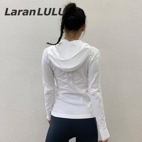 Gym Fitness Running Clothes Outdoor Hooded Dry Fit Women Exercise Sweat Shirt Fitness Crop Top Solid T-shirt Sports Sportswear