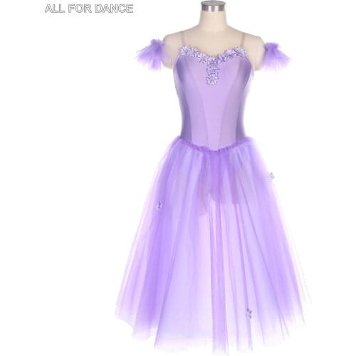 Light Purple Romantic Tutu Skirt for Adult Performance Tutus Ballerina Dance Costume Camisole Dress Women Ballet Tutus 20158