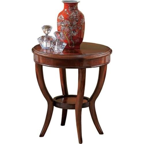 American retro birch solid wood round corner coffee table sofa table Журнальный столик GF09