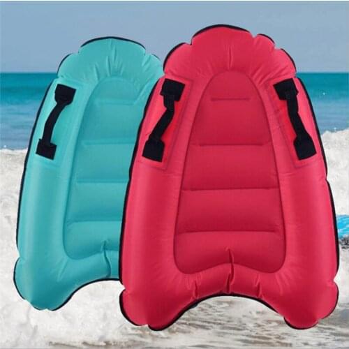 Outdoor Inflatable Surfboard Solid Color Buoy Kickboard Kids Safe Collapsible Not-slip Sea Surfing Board Swim Lightly Bodyboard