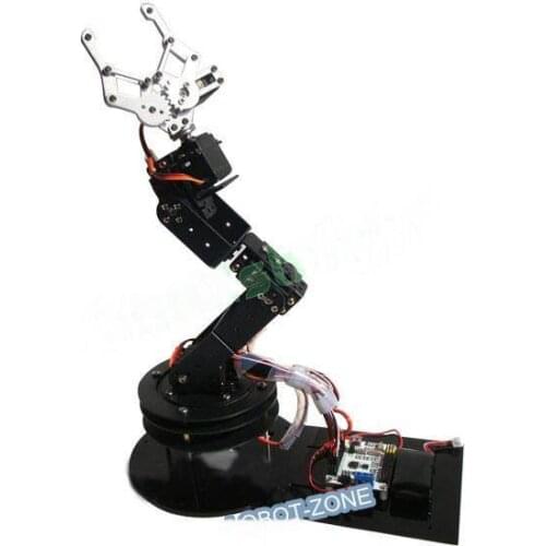 1set Metal Alloy 6 DOF Robot Arm Clamp Claw & Swivel Stand Mount Kit For Arduino Wholesale Retail Promotion + Free Shipping
