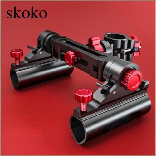 1 Set Of Adjustable Fishing Rod Bracket Bracket Frame Chair Seat 360 Degree Aluminum Alloy Fishing Rod Steel Frame Fishing Tools