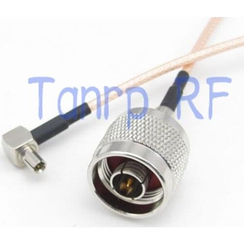 10pcs 6inch N male plug to TS9 male right angle RF adapter connector 15CM Pigtail coaxial jumper cable RG316 extension cord