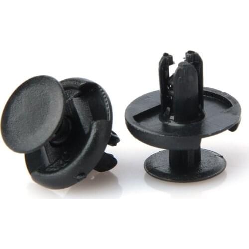 100Pcs Car 7mm Hole Plastic Rivets Fastener Push Clip Black Auto Vehicle Door Trim Panel Retainer Fastener Clips For Suzuki Alto