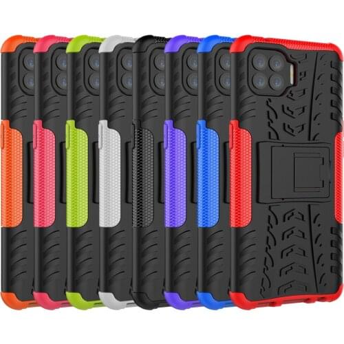 100pcs/Lot Hybrid Rugged Phone Case For OPPO Realme C17 7i 7 C15 C11 6 F17 Pro A72 A92 A52 A53 Hard PC TPU Silicone Armor Cover