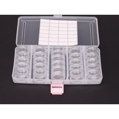 25 Bottles Diamond Painting Storage box Diamond Painting Accessories Beads Container Mosaic Storage boxes Tools