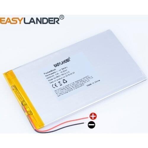 3.8V 4000mAh 15.2wh Rechargeable Li-Polymer Battery For Tablet PC PocketBook surfpad 4M SF 4M POWER BANK MODEL PBS4-785-D-CIS