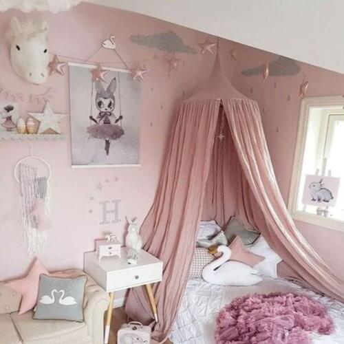 Childrens Tent For Kids Baby Wigwam Toys Dry Ball Pool Princess Canopy Curtain Play House Game Tepee Mosquito Net Bed Valance