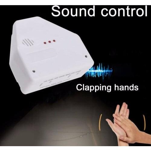 Sound Activated On/off Switch by Hand Clap 110/220V Electronic Control Gadget White US Plug