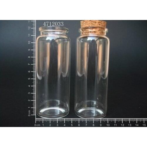 Factory 200 pcs/lot Fashion 150ml Glass Wishing Bottle With Cork Of High Quality On 47x120x33mm