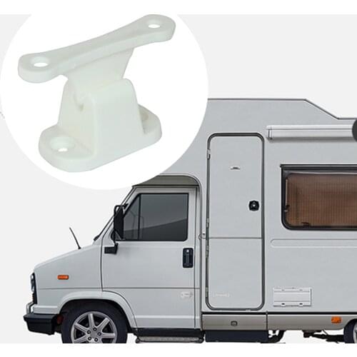 Door Retainer Kit White Plastic T Shape Main Door Stop Retaining Catch Holder CDR7 For Caravan Or Motorhome Auto Parts Accessory